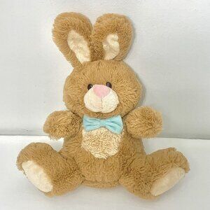 Gund Easter Bunny Rabbit Bops 13" Plush Stuffed Animal Brown Blue Bow Tie Spring